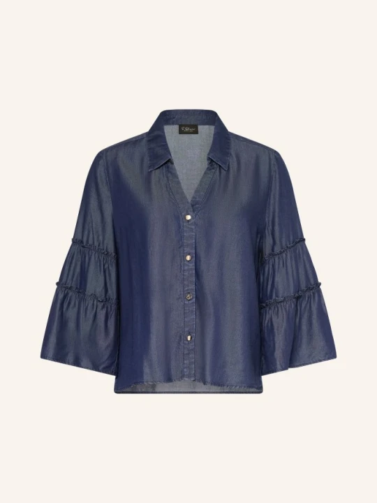 Zdjęcie produktu S.Oliver Black Label Bluzka W Stylu Dżinsowym Z Rękawami 3/4 blau GRANATOWY