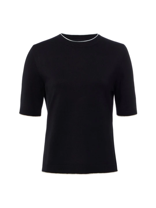 Zdjęcie produktu s.Oliver BLACK LABEL bluzka z dzianiny Kobiety czarny