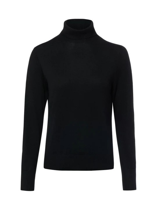 Zdjęcie produktu s.Oliver BLACK LABEL bluzka z golfem z domieszką wełny Kobiety czarny