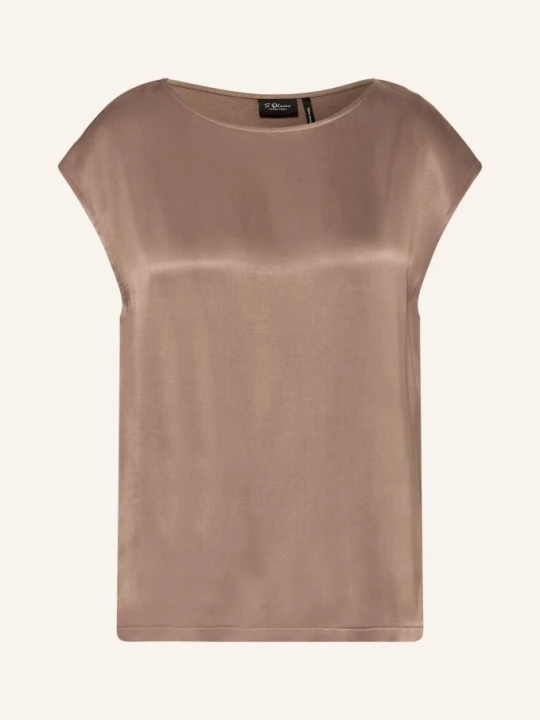 Zdjęcie produktu S.Oliver Black Label Bluzka Z Mieszanki Materiałów braun BRĄZOWY