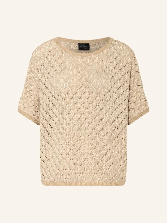 Zdjęcie produktu S.Oliver Black Label Dzianinowa Bluzka Z Cekinami braun