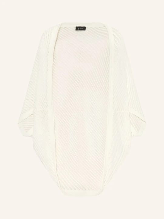 Zdjęcie produktu S.Oliver Black Label Dzianinowy Sweter Z Cekinami I Rękawami 3/4 weiss ECRU