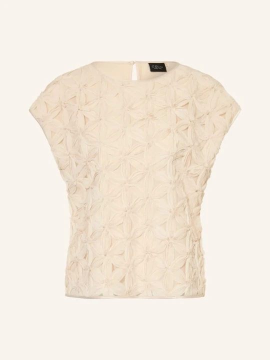 Zdjęcie produktu S.Oliver Black Label Koszulka Z Mieszanki Materiałów beige
