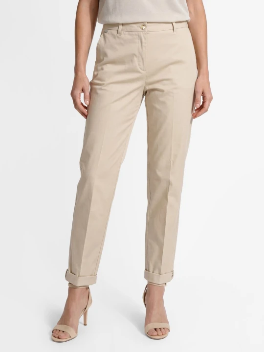 Zdjęcie produktu s.Oliver BLACK LABEL Spodnie chino dla kobiet Kobiety Bawełna beżowy