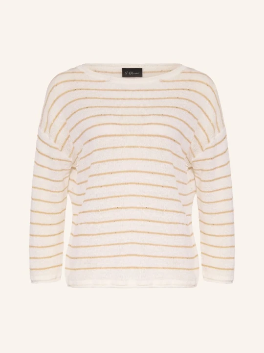 Zdjęcie produktu S.Oliver Black Label Sweter Z Lnu I Cekinami weiss