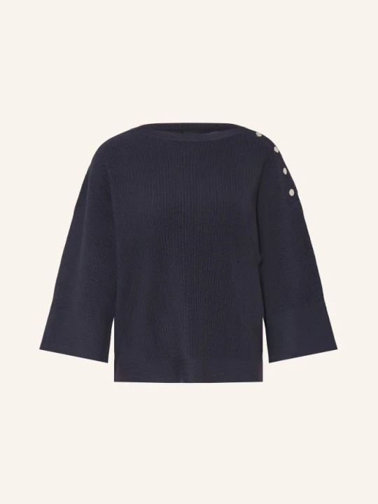 Zdjęcie produktu S.Oliver Black Label Sweter Z Rękawami 3/4 blau GRANATOWY