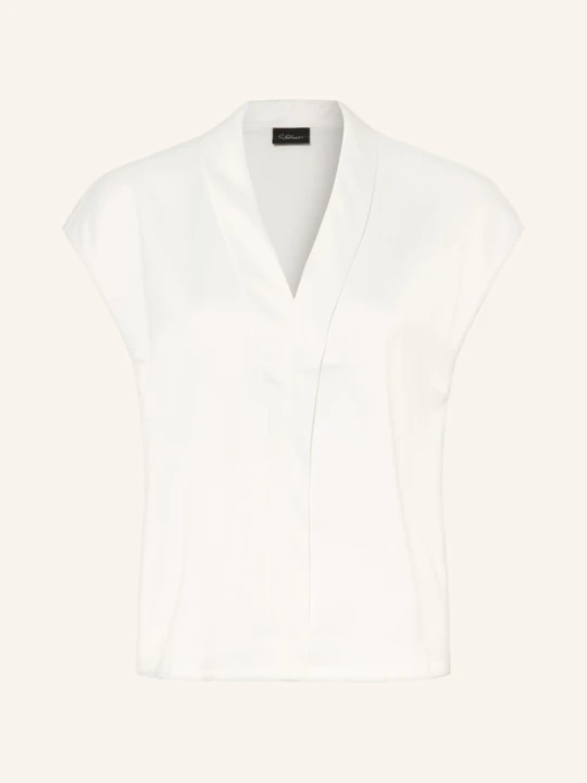 Zdjęcie produktu S.Oliver Black Label T-Shirt Z Mieszanki Materiałów weiss BIAŁY