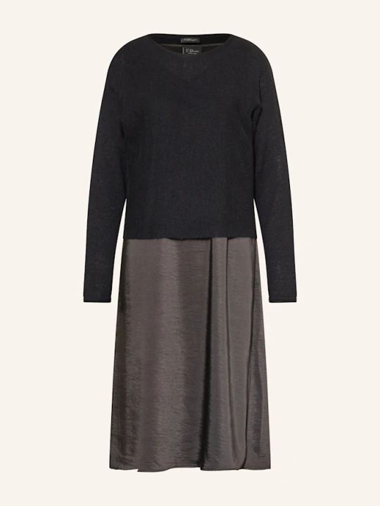 Zdjęcie produktu S.Oliver Black Label Zestaw: Sukienka I Sweter schwarz