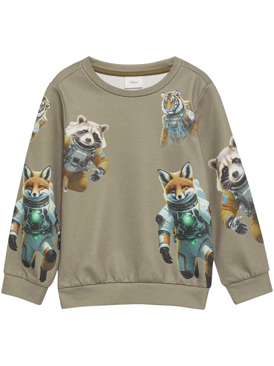 Zdjęcie produktu s.Oliver Bluza w kolorze beżowym rozmiar: 104 / 110