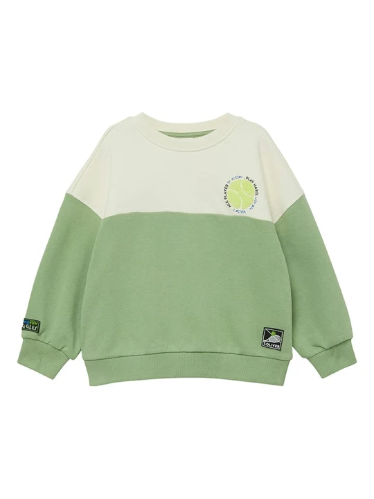 Zdjęcie produktu s.Oliver Bluza w kolorze zielonym rozmiar: 116 / 122