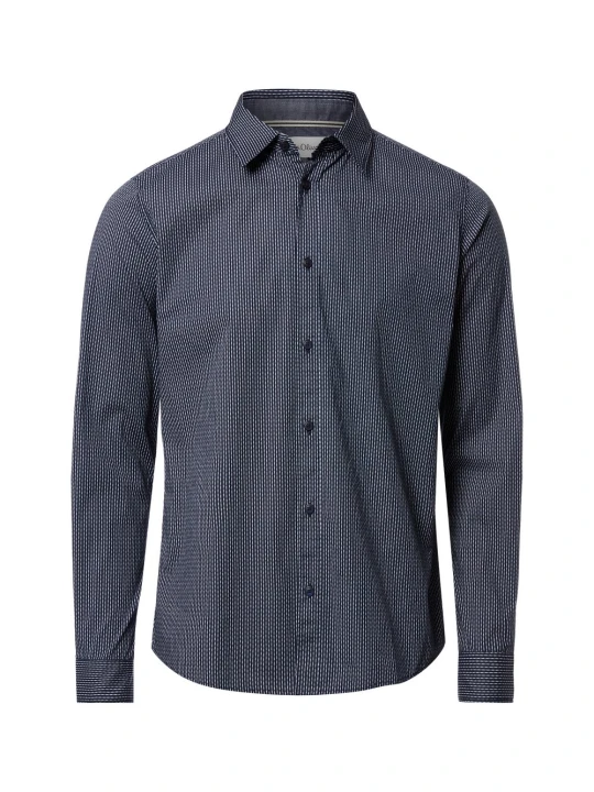 Zdjęcie produktu s.Oliver koszula codzienna Mężczyźni Slim Fit Bawełna niebieski | biały