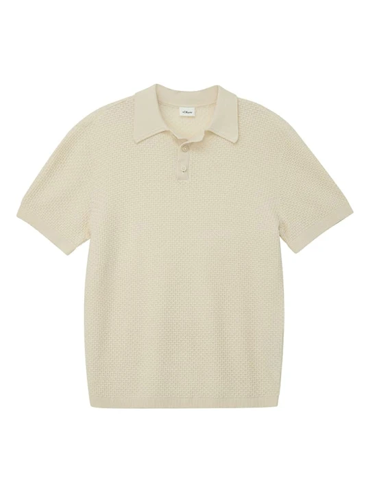 Zdjęcie produktu s.Oliver Koszulka polo w kolorze beżowym rozmiar: 170 / 176