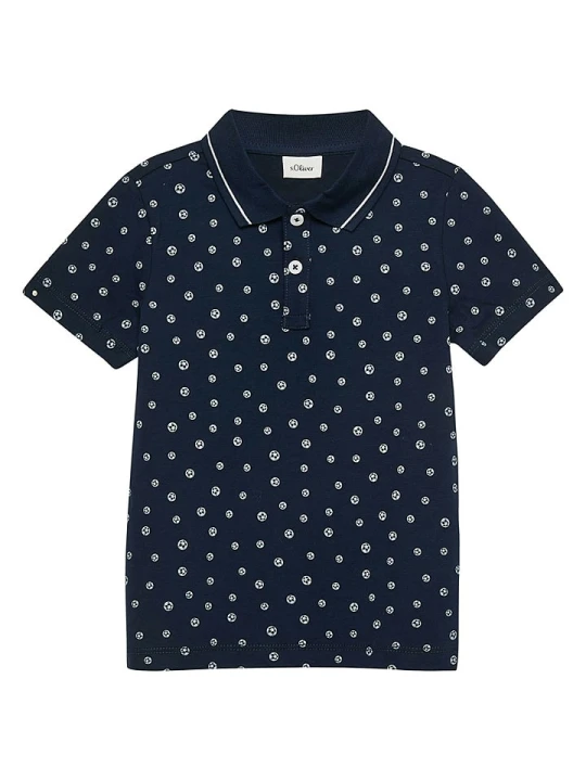 Zdjęcie produktu s.Oliver Koszulka polo w kolorze granatowym rozmiar: 104 / 110