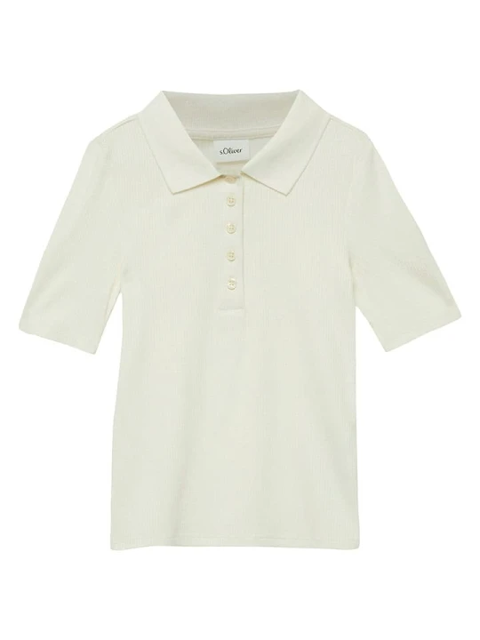 Zdjęcie produktu s.Oliver Koszulka polo w kolorze kremowym rozmiar: 170/176