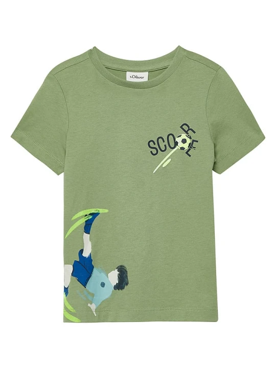 Zdjęcie produktu s.Oliver Koszulka w kolorze khaki rozmiar: 104/110