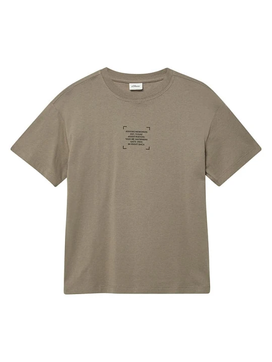 Zdjęcie produktu s.Oliver Koszulka w kolorze khaki rozmiar: 158 / 164
