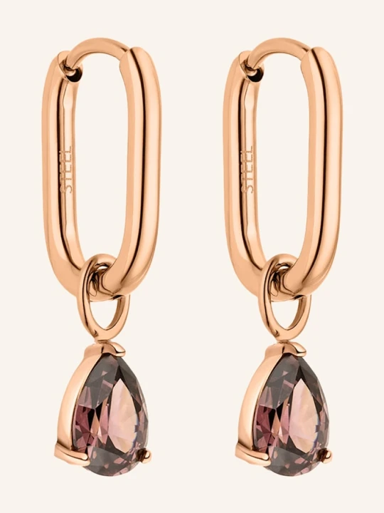 Zdjęcie produktu S.Oliver Kreolki Ze Stali Nierdzewnej rosegold
