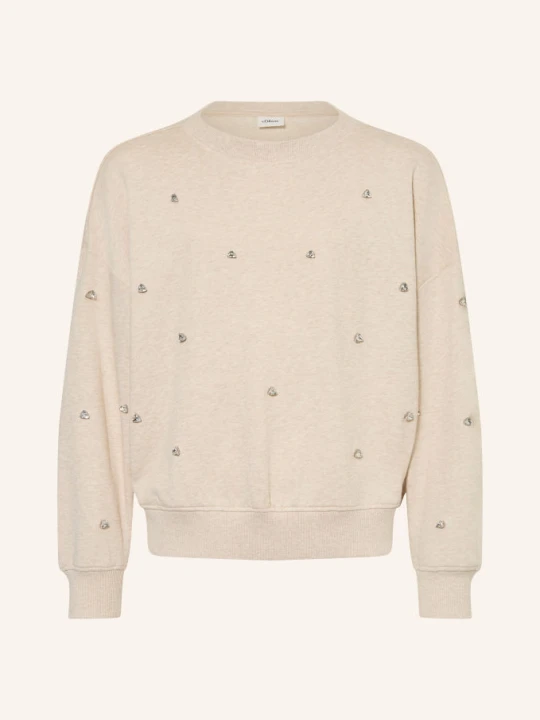 Zdjęcie produktu S.Oliver Red Bluza Z Kamieniami Ozdobnymi weiss
