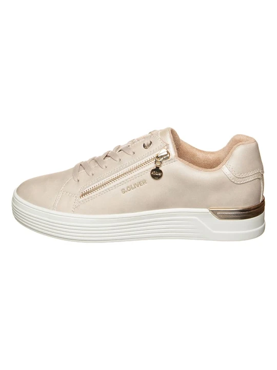 Zdjęcie produktu s.Oliver Sneakersy w kolorze beżowym rozmiar: 39