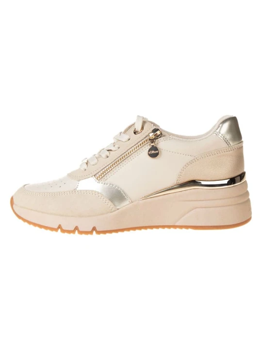 Zdjęcie produktu s.Oliver Sneakersy w kolorze kremowym rozmiar: 39