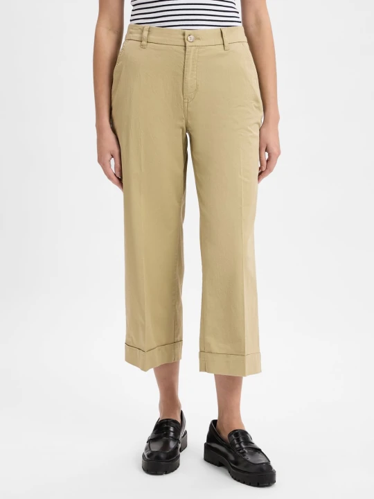 Zdjęcie produktu s.Oliver Spodnie typu culottes Kobiety Bawełna beżowy