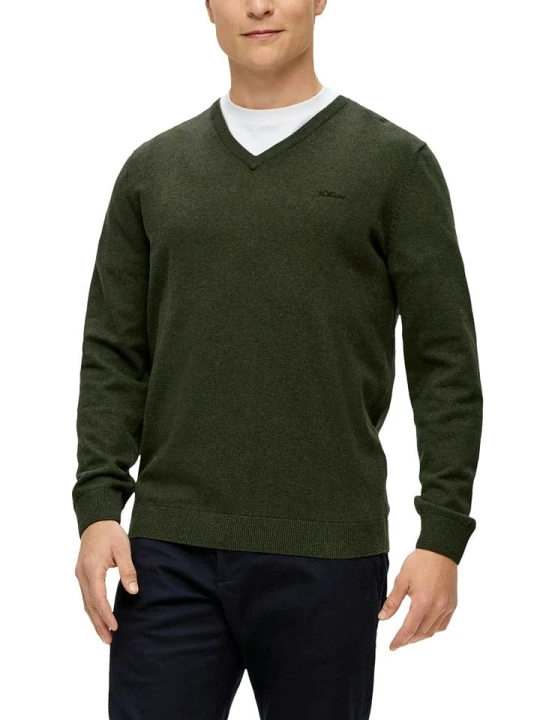 Zdjęcie produktu s.Oliver Sweter w kolorze khaki rozmiar: S