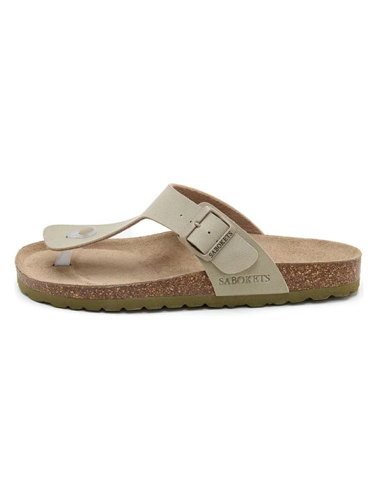 Zdjęcie produktu SABOKETS Japonki w kolorze khaki rozmiar: 41