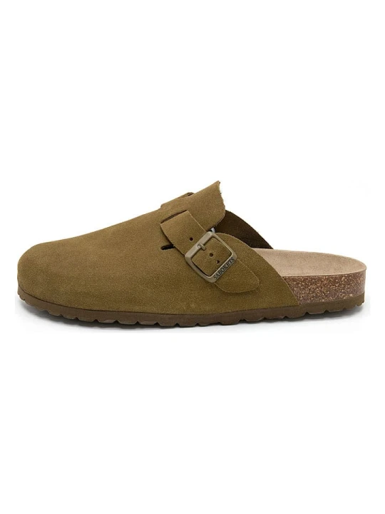 Zdjęcie produktu SABOKETS Skórzane chodaki w kolorze khaki rozmiar: 43