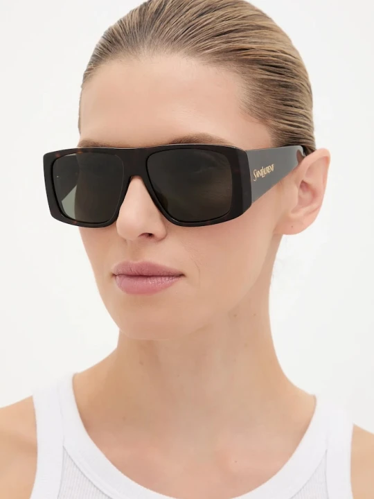 Zdjęcie produktu Saint Laurent okulary przeciwsłoneczne brązowy