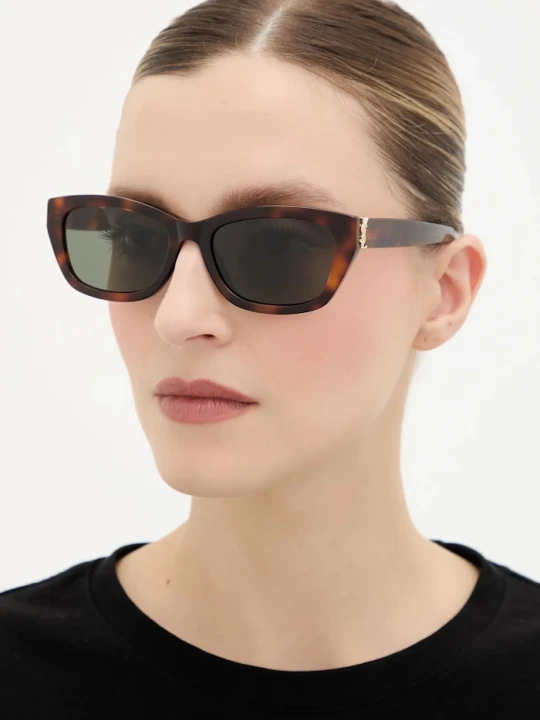 Zdjęcie produktu Saint Laurent okulary przeciwsłoneczne brązowy