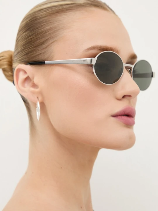Zdjęcie produktu Saint Laurent okulary przeciwsłoneczne srebrny
