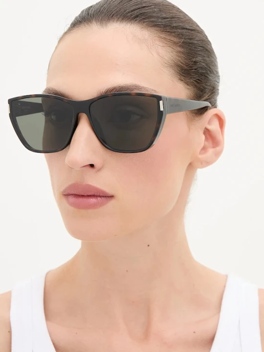 Zdjęcie produktu Saint Laurent okulary przeciwsłoneczne brązowy
