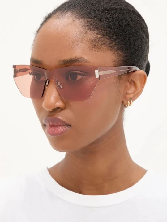 Zdjęcie produktu Saint Laurent okulary przeciwsłoneczne pomarańczowy