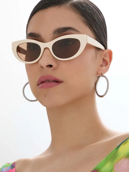 Zdjęcie produktu Saint Laurent okulary przeciwsłoneczne beżowy