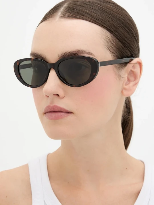 Zdjęcie produktu Saint Laurent okulary przeciwsłoneczne brązowy