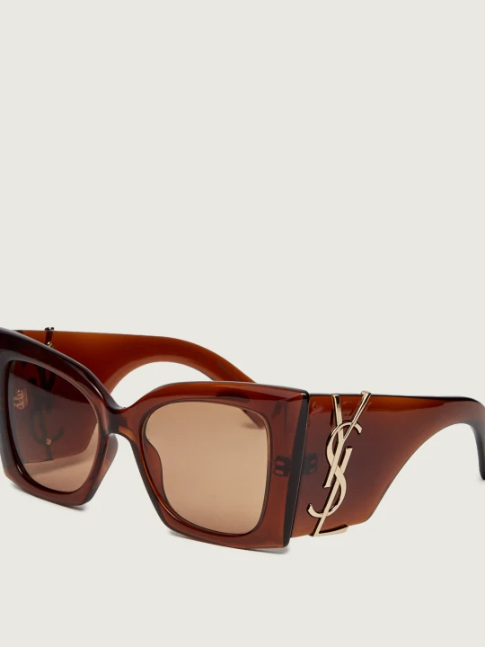 Zdjęcie produktu Saint Laurent Okulary przeciwsłoneczne Blaze Crystal SL M119 brązowy
