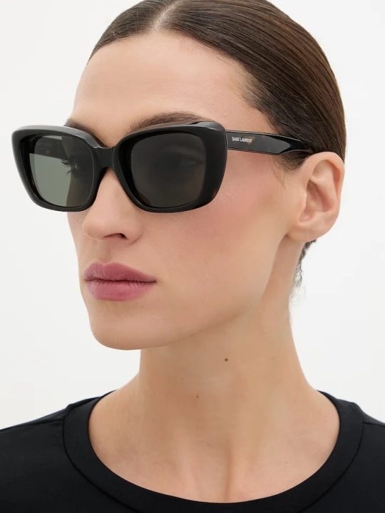 Zdjęcie produktu Saint Laurent okulary przeciwsłoneczne damskie brązowy