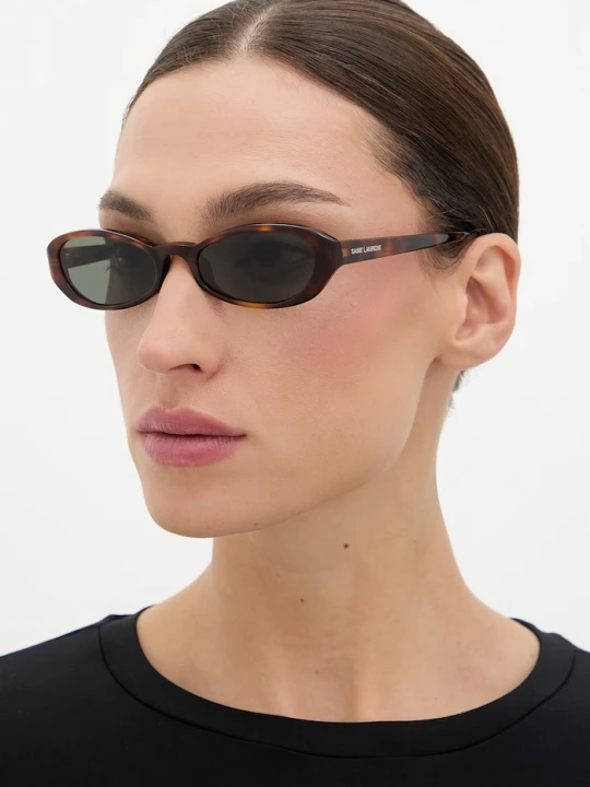 Zdjęcie produktu Saint Laurent okulary przeciwsłoneczne damskie brązowy