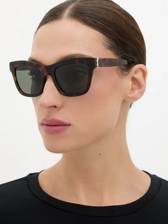Zdjęcie produktu Saint Laurent okulary przeciwsłoneczne damskie brązowy