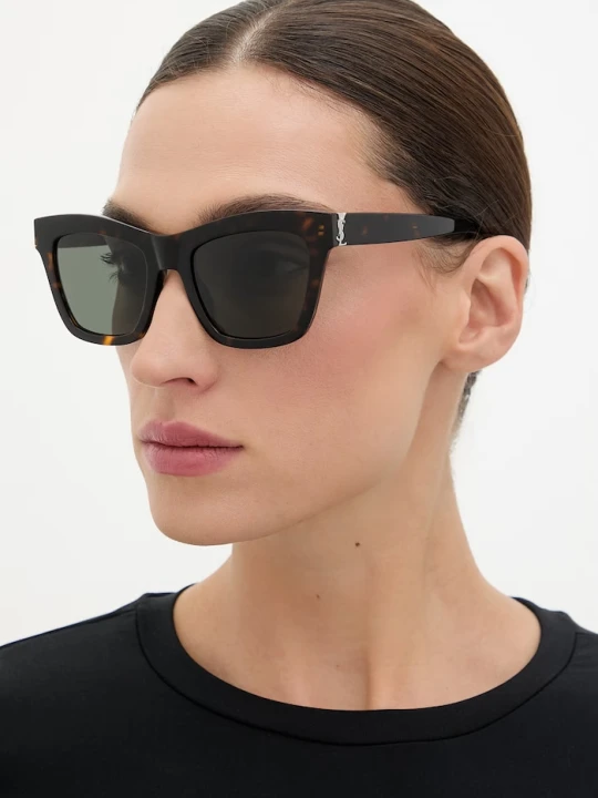 Zdjęcie produktu Saint Laurent okulary przeciwsłoneczne damskie brązowy