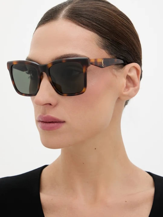 Zdjęcie produktu Saint Laurent okulary przeciwsłoneczne damskie brązowy
