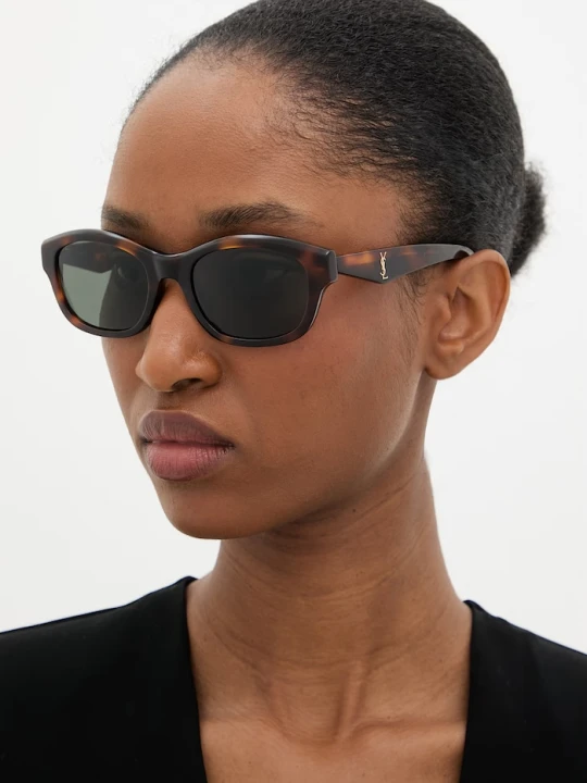 Zdjęcie produktu Saint Laurent okulary przeciwsłoneczne damskie brązowy