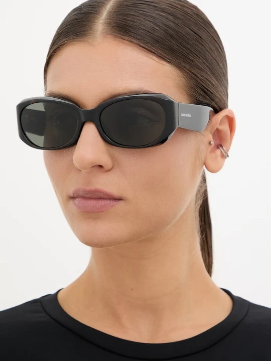 Zdjęcie produktu Saint Laurent okulary przeciwsłoneczne damskie brązowy