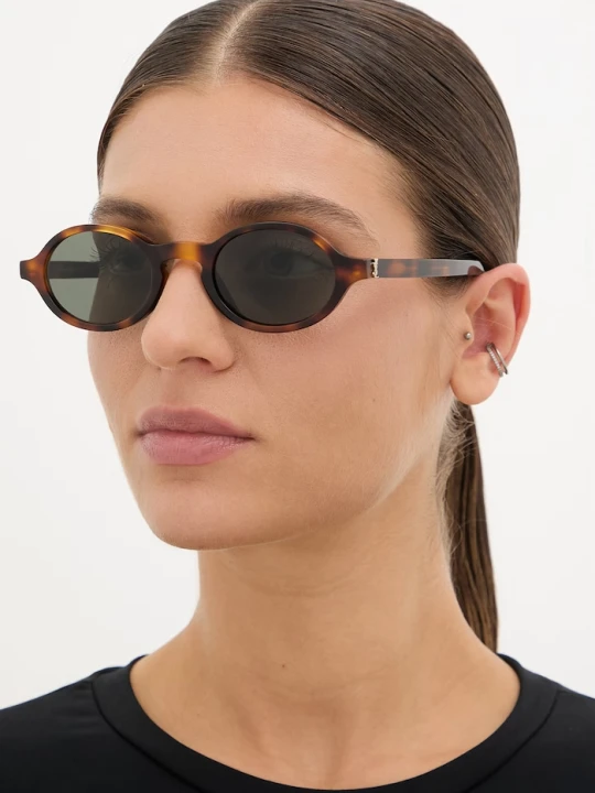 Zdjęcie produktu Saint Laurent okulary przeciwsłoneczne damskie brązowy