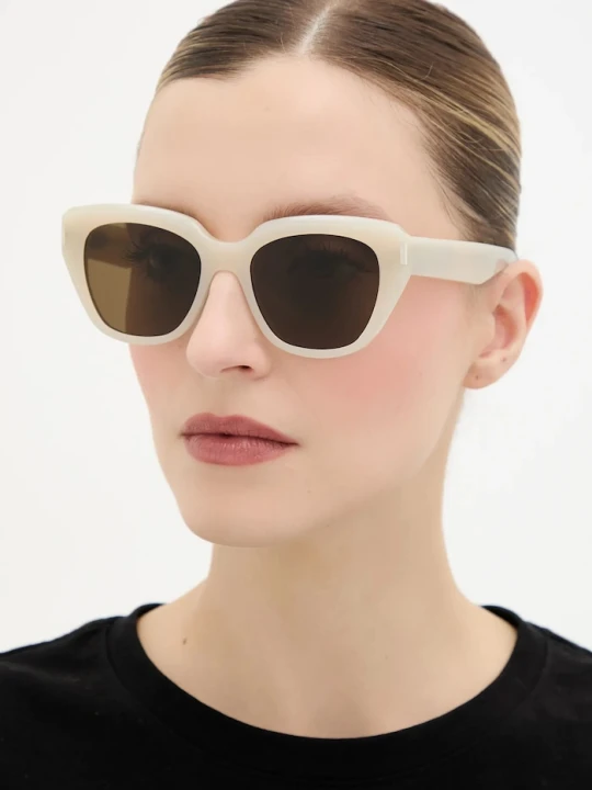 Zdjęcie produktu Saint Laurent okulary przeciwsłoneczne beżowy