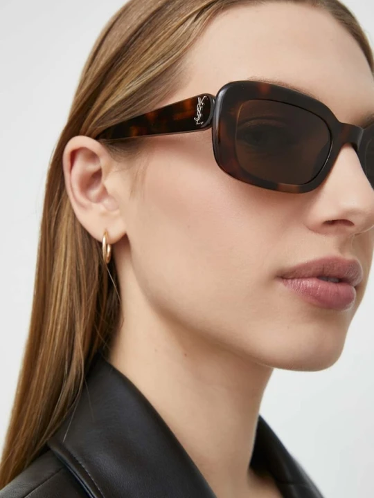 Zdjęcie produktu Saint Laurent okulary przeciwsłoneczne brązowy