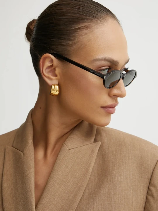 Zdjęcie produktu Saint Laurent okulary przeciwsłoneczne JEANNE brązowy