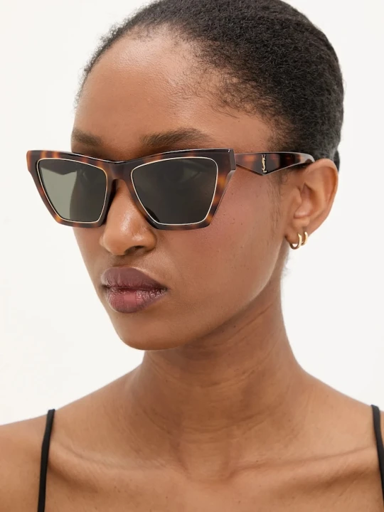 Zdjęcie produktu Saint Laurent okulary przeciwsłoneczne brązowy