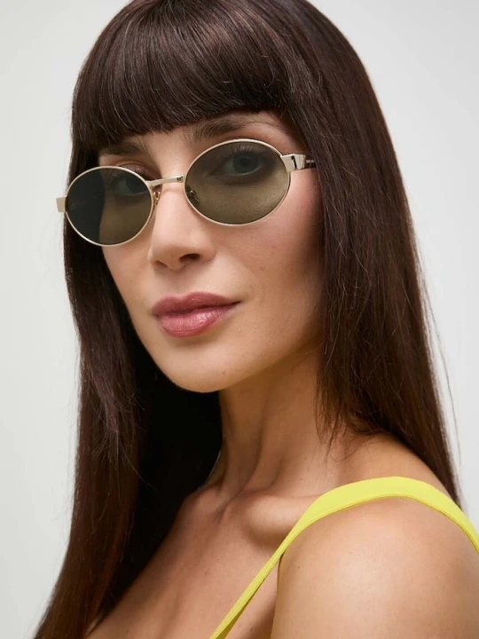 Zdjęcie produktu Saint Laurent okulary przeciwsłoneczne złoty