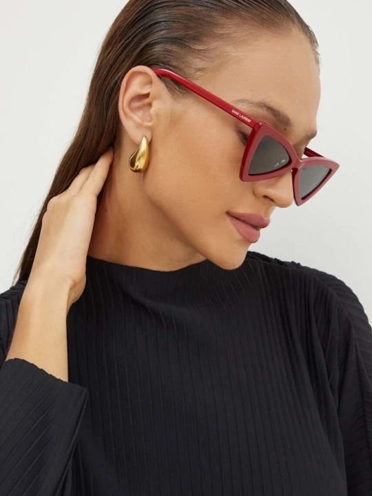 Zdjęcie produktu Saint Laurent okulary przeciwsłoneczne JERRY czerwony